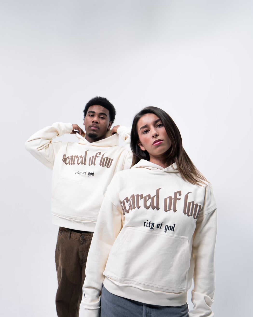 "SCARED OF LOVE" BEIGE